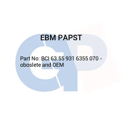 EBM PAPST BCI 63.55 931 6355 070 - oboslete and OEM