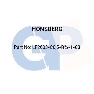 HONSBERG - LF2603-C0,5-R¾-1-03