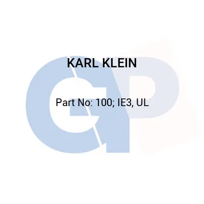 KARL KLEIN - 100; IE3, UL