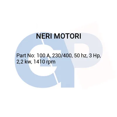 NERI MOTORI 100 A, 230/400, 50 hz, 3 Hp, 2,2 kw, 1410 rpm